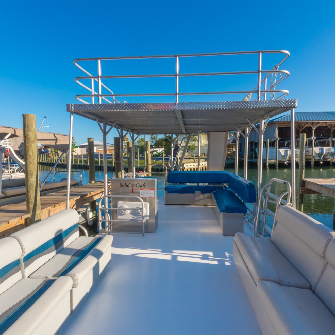 a group of people sitting at a train station