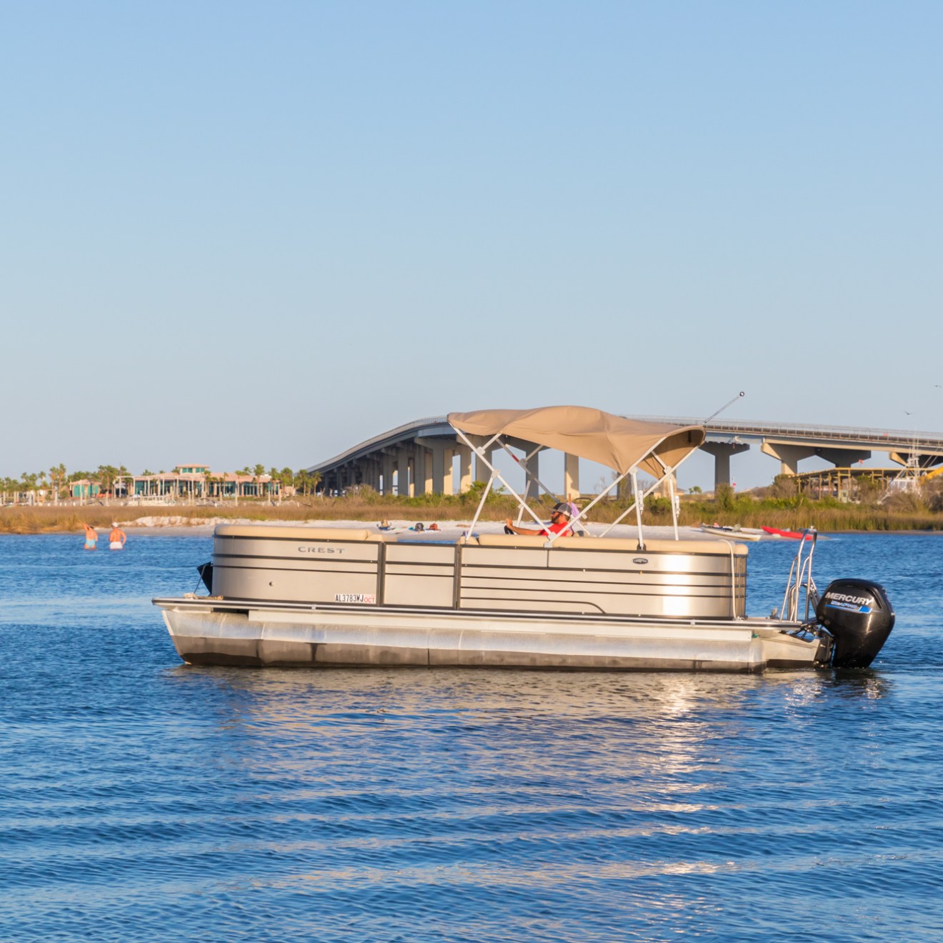 a boat on a body of water